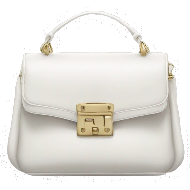 Valentino white bag emoji