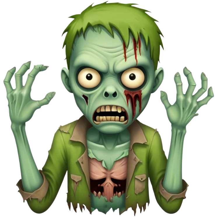angry zombie emoji