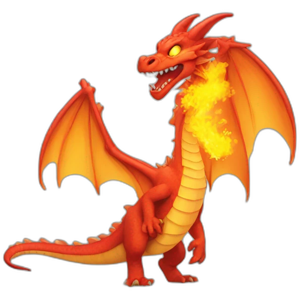 Dragon breathing fire emoji