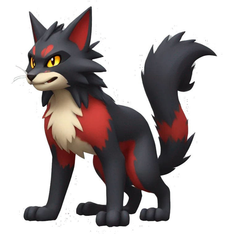 Litten-Zoroark full body emoji