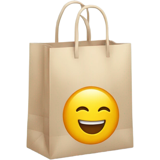 Shopping bag brand emoji