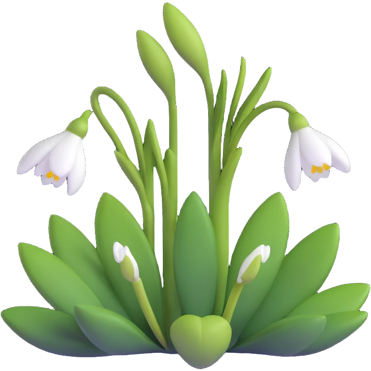 snowdrop flower emoji