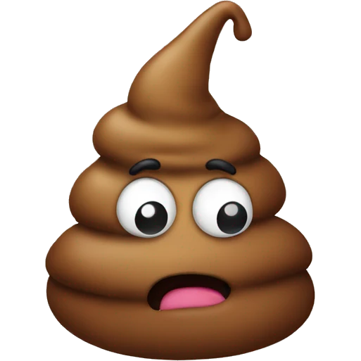  poop with hat emoji