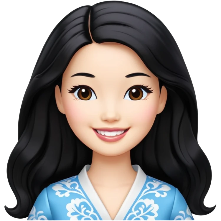 Beautiful old Barbie asian emoji