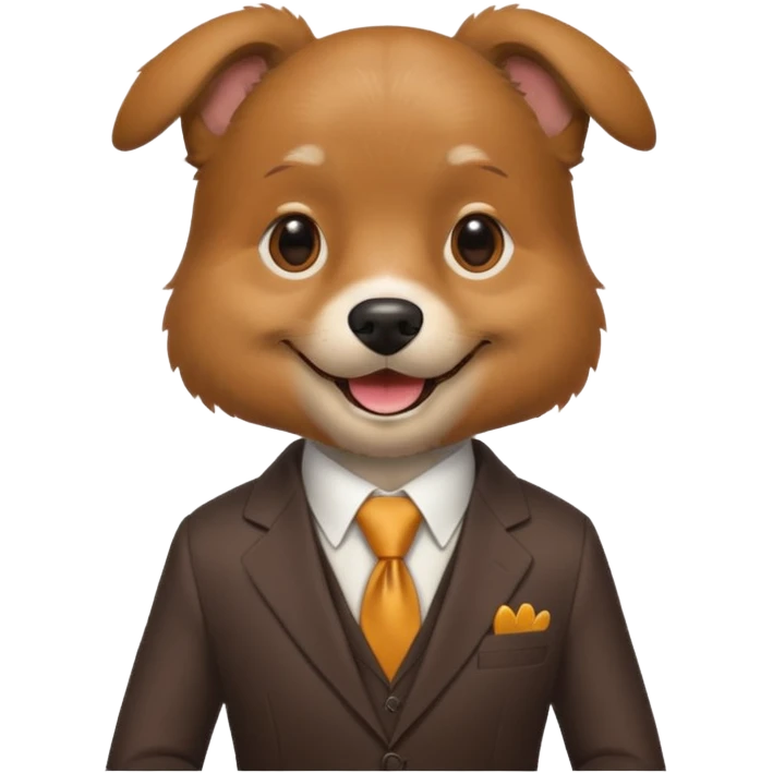 create a dog who does sales emoji