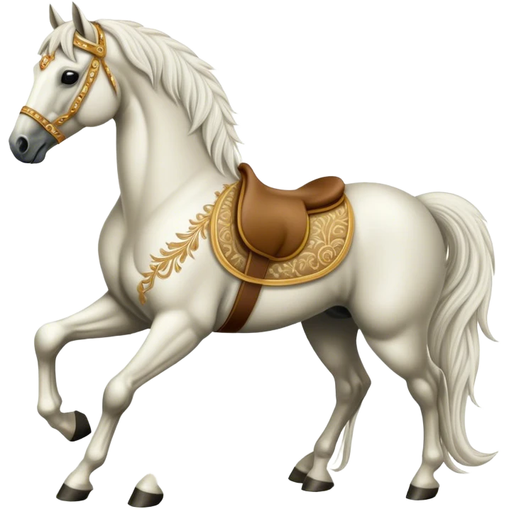Horse doing tufting  emoji