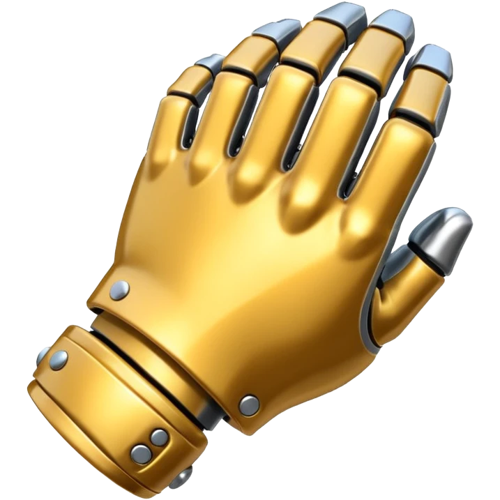 robotic metal fist emoji