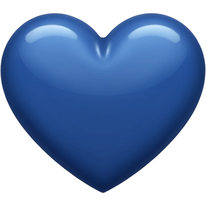 Navy blue heart emoji