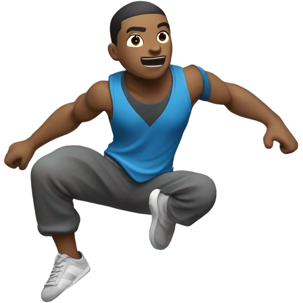 character who does parkour emoji