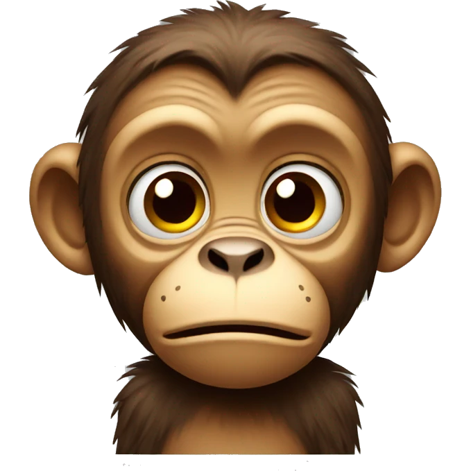 worried monkey emoji
