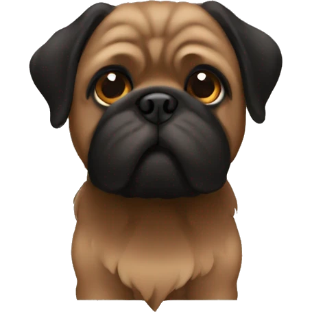 Black and brown mops emoji