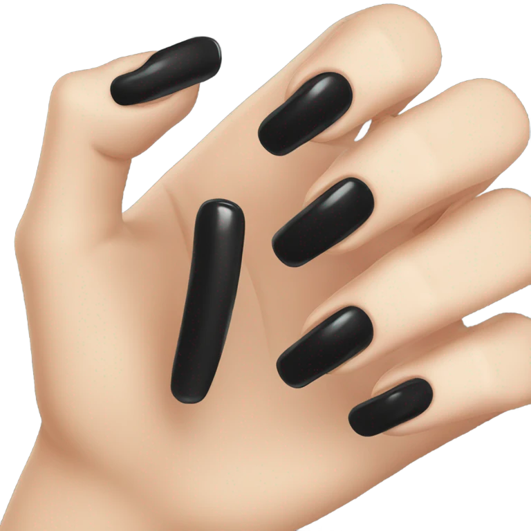 long black nails emoji