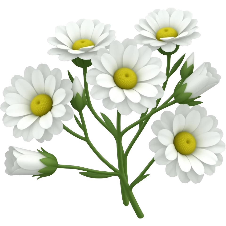 ورد جبسوفيليا ابيض emoji