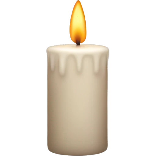 Powder-colored candle emoji