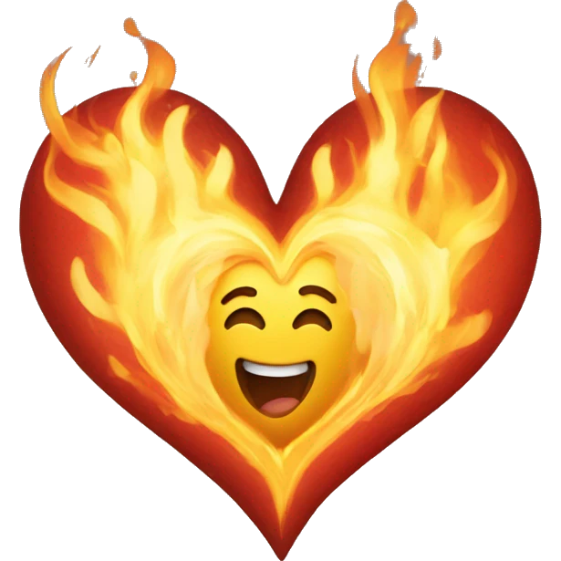 One Big Heart in Flammes emoji