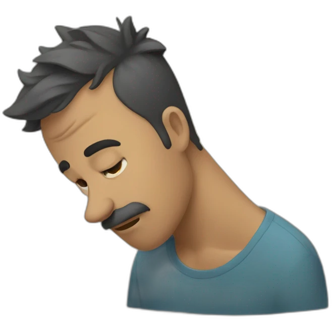 Un gars qui pleure  emoji