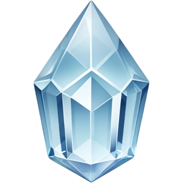 generate beautiful white crystal capital i emoji