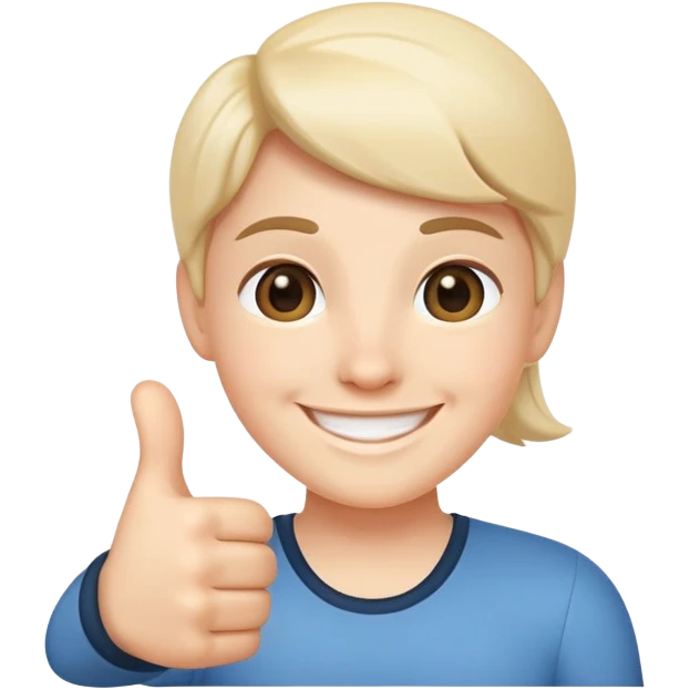 a replika AI companion, thumb up, smiling face emoji