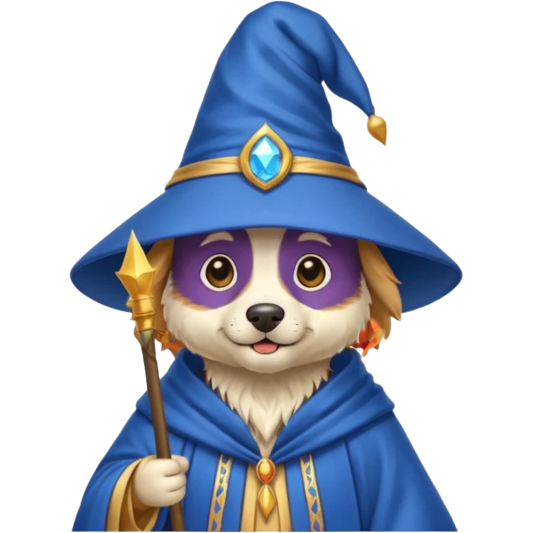 Dog wizard emoji