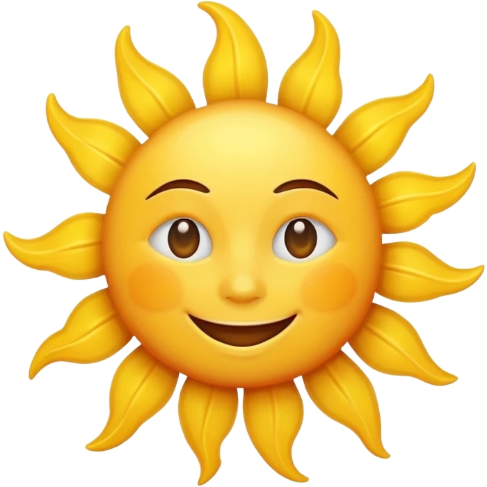 smiling sun emoji emoji