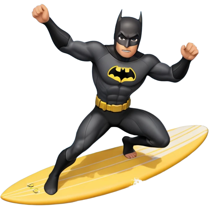 Batman surfing emoji
