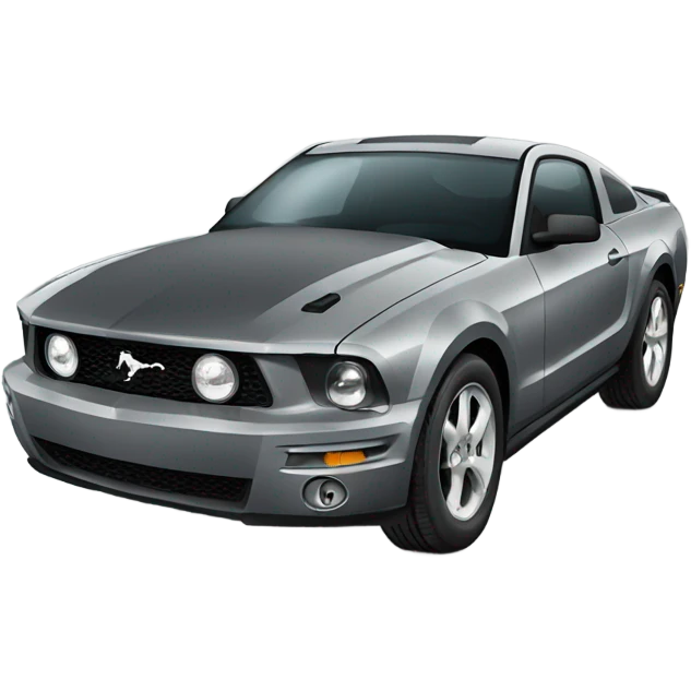 Gray mustang emoji