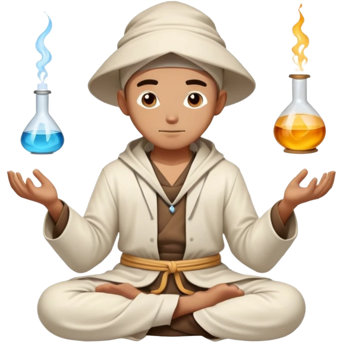 a young alchemist meditating emoji