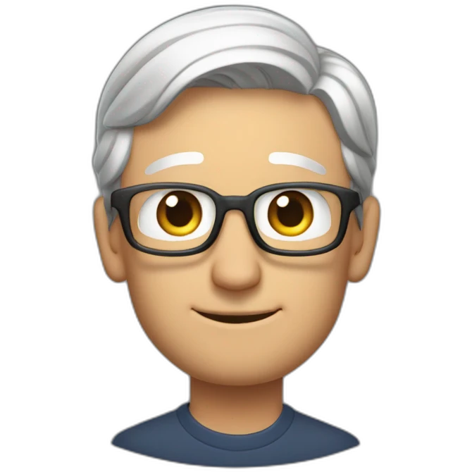 Tim Cook petting Craig Federighi emoji