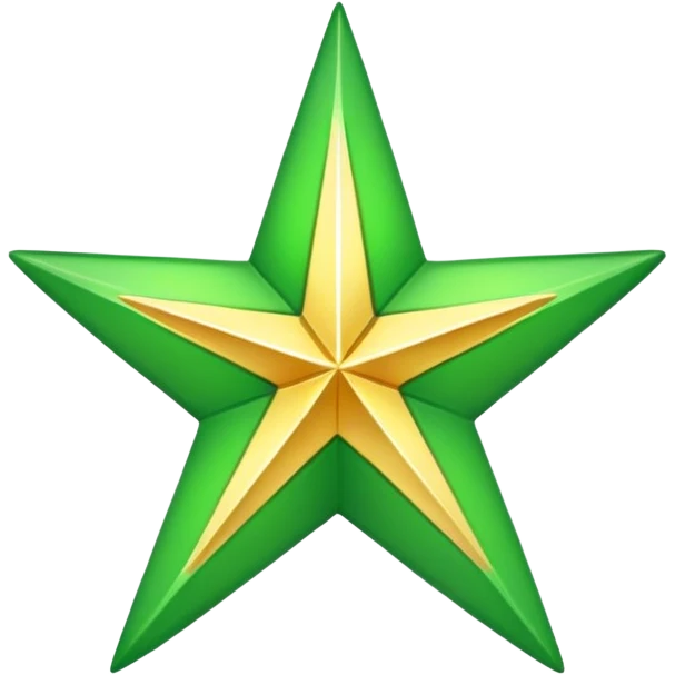The green star of morocco flag emoji
