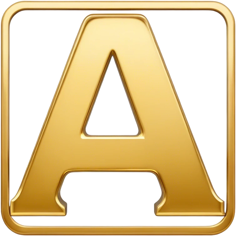 The letter A emoji