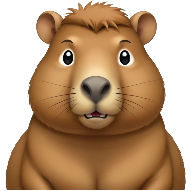 Capybara with abs emoji