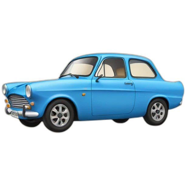 Blue Ford anglia emoji