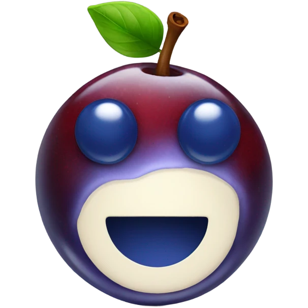 blueberry with cherry emoji
