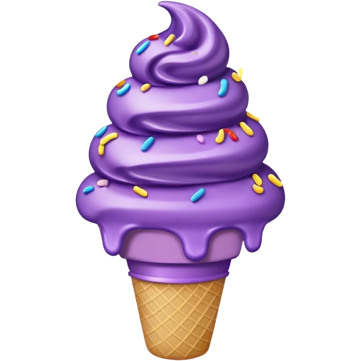 Purple ice cream  emoji