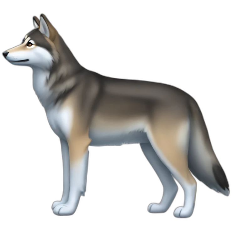 Tamaskan side view emoji
