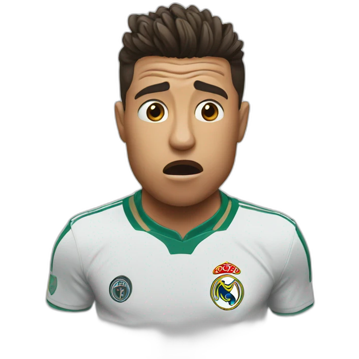 Ronaldo shocked emoji