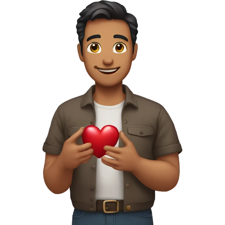 Manos formando el corazón  emoji