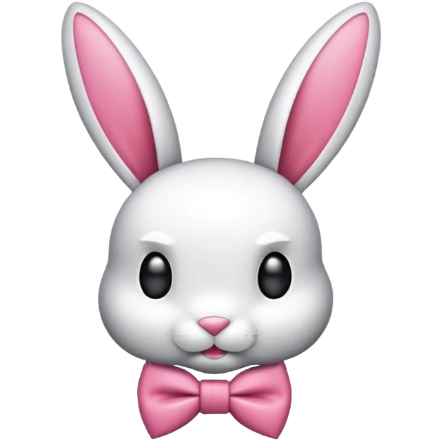 playboy bunny wearing bow tie logo (side view) emoji