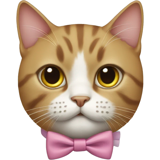 Cat wearing a bow tie  emoji