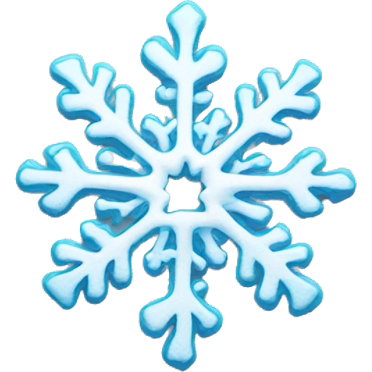 Melting snowflake emoji