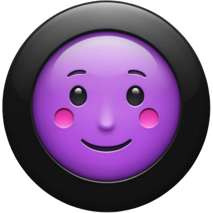finder button in black and purple emoji