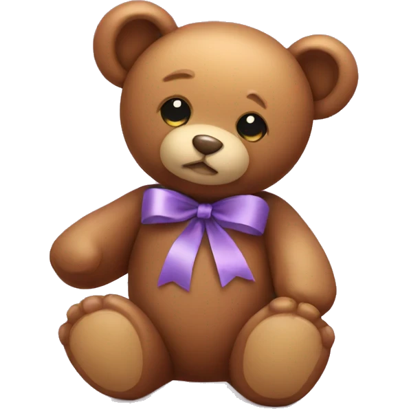 teddy bear with ribbon emoji