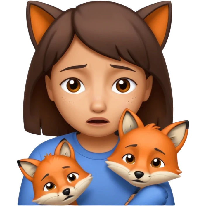 Make Dora and Swiper the fox crying emoji