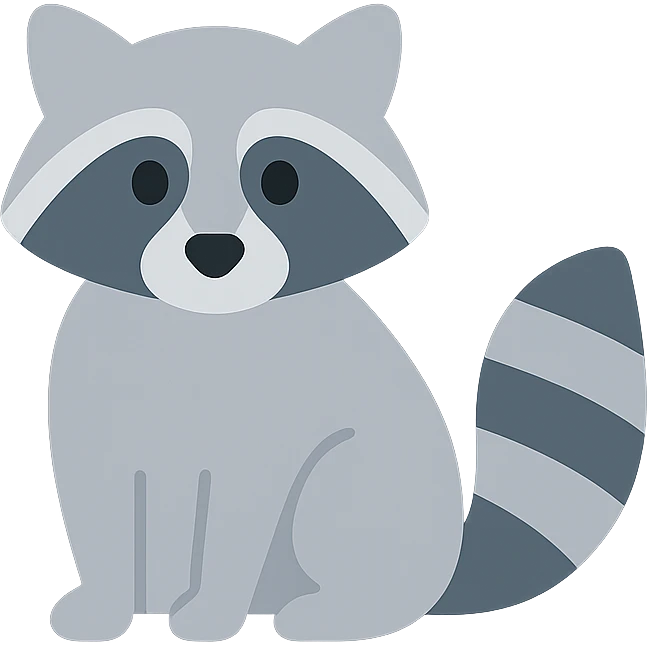 Raccoon emoji