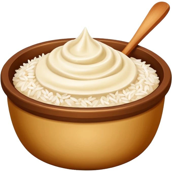 pot of rice cream nestum emoji