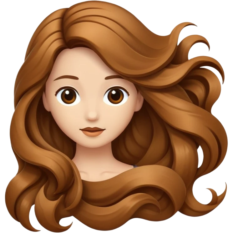 Flowing hair emoji