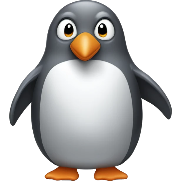  Grey penguin  emoji