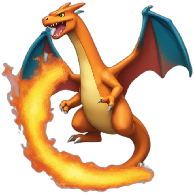 Charizard flamming emoji