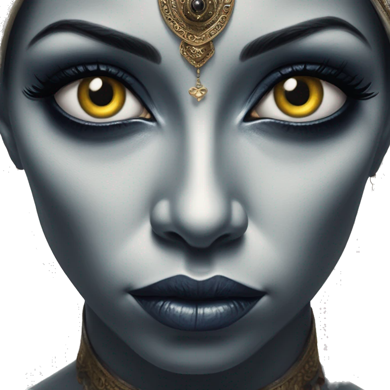 Mysterious alien in Aladdin style, oil paint, black eyes, intricate lips, masterpiece portrait, beautiful, desirable, logical, Arabic emoji