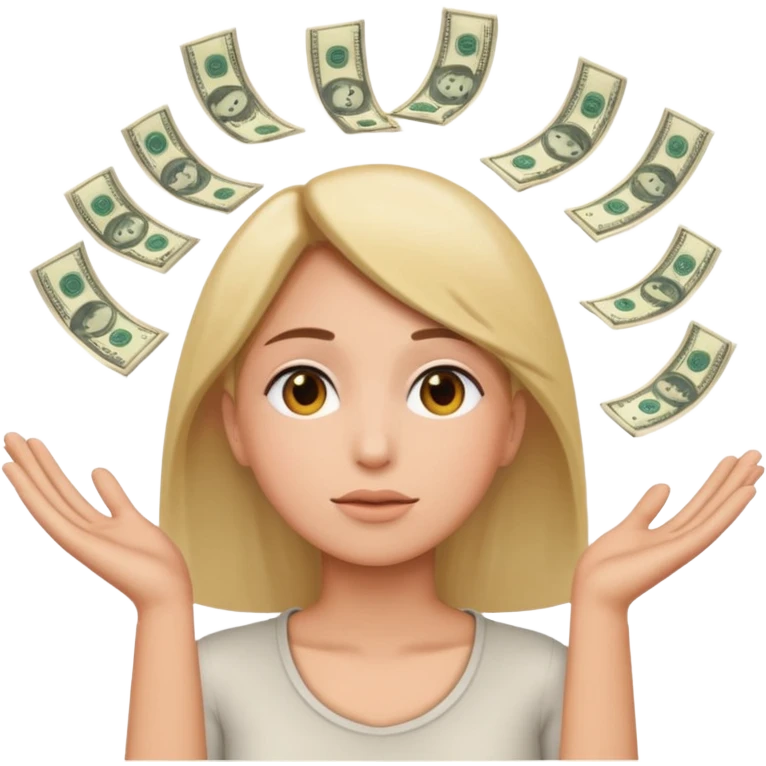 money looking up emoji emoji
